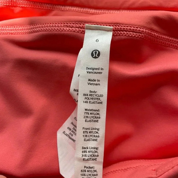 Lululemon Pace Rival Mid-Rise Skirt Raspberry Cream Size 6 - Picture 4 of 4